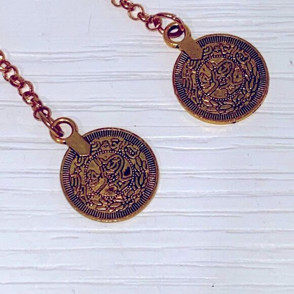 Bohemian Gold Coin Chain Anklet Set Boho - Picture 6 of 11